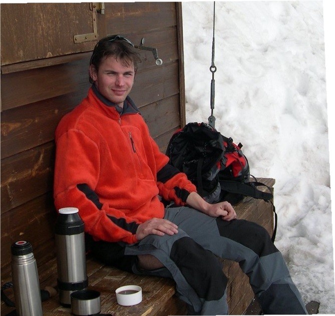 Stéphane Bongard à la Dent de Valerette