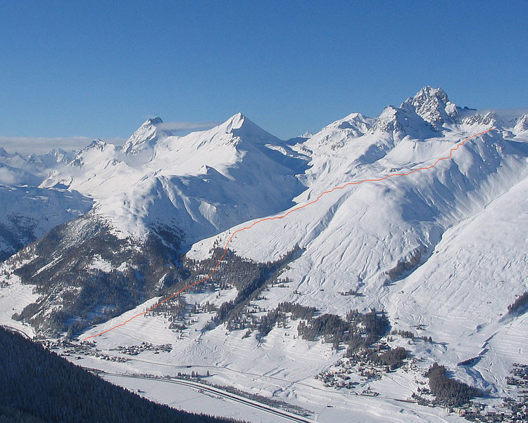Piz Belvair, la salita da Madulain