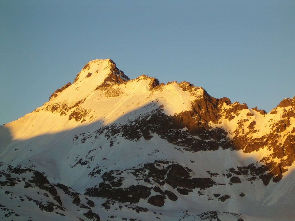 Coucher de soleil sur le Cimon de Rabuons