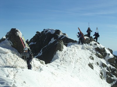 Sur l'arête du Tenibre