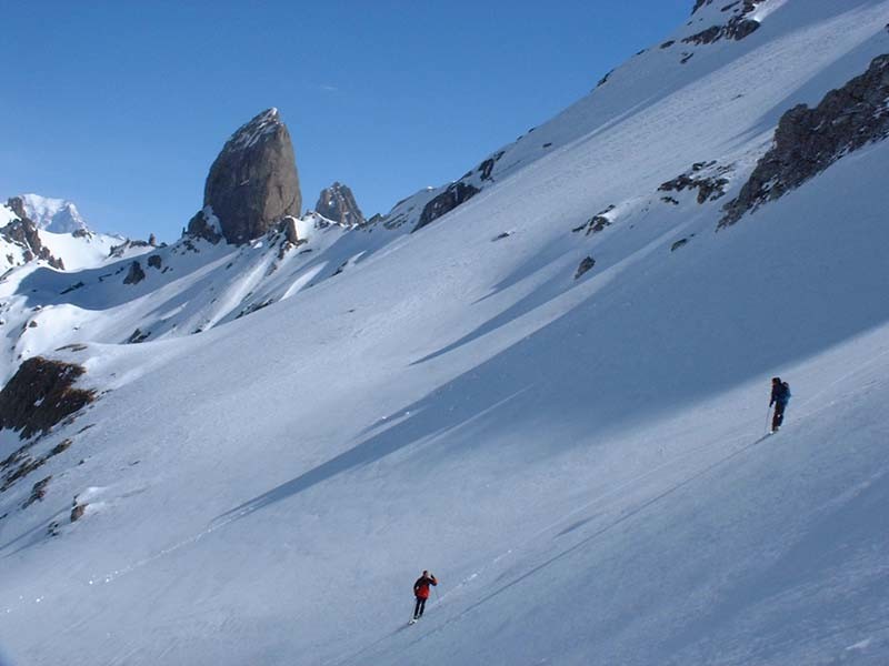 Descente du versant Nord du Roc de la Charbonnière