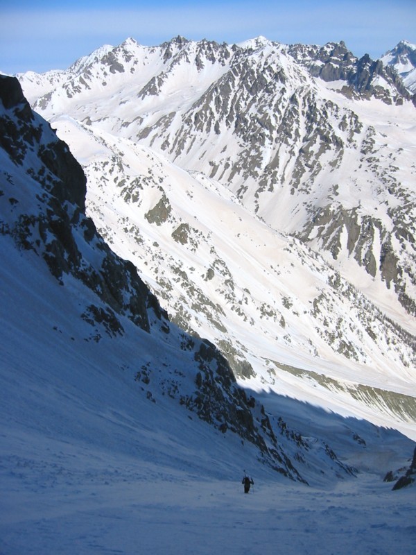 Couloir Davin - Dans la montée