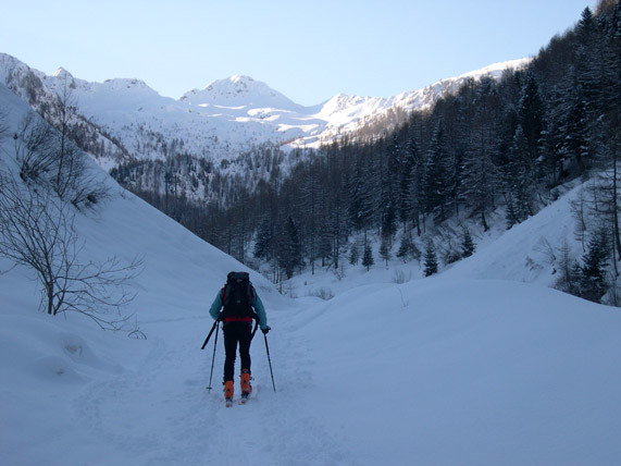 Salita in Vallunga verso il Passo di Porcile