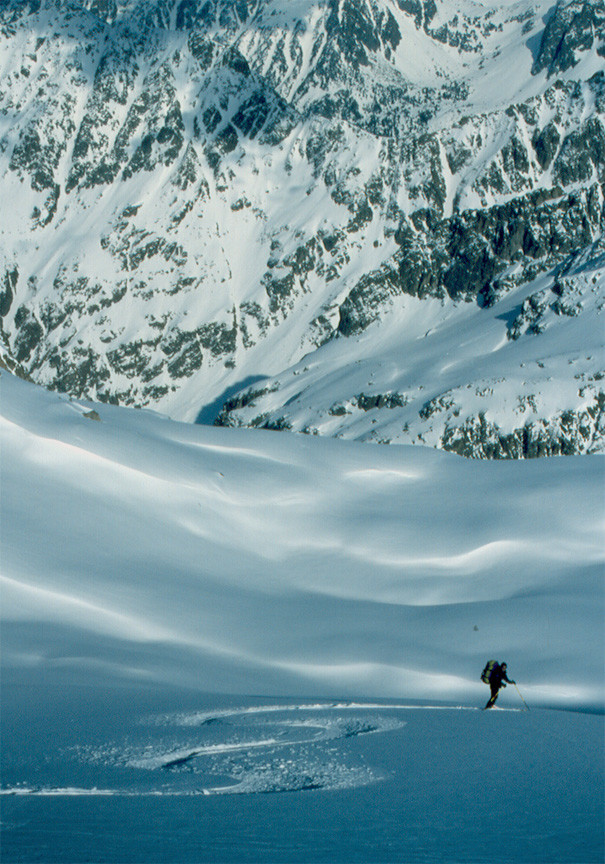 Descente sur le refuge Ledormeur