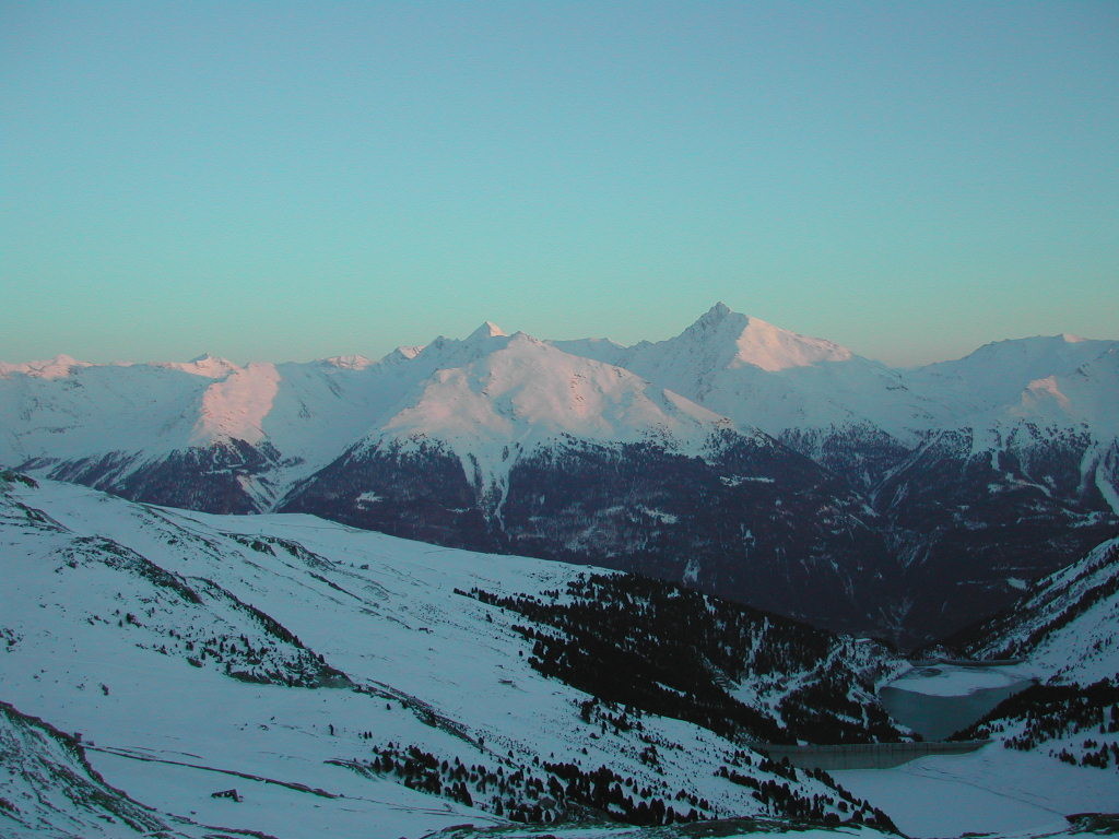 Coucher de soleil depuis le refuge de la Dent Parrachée