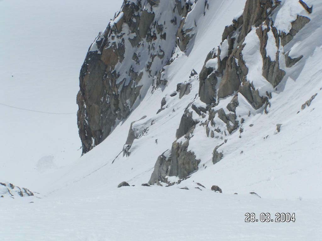 aiguille du tour : vue du haut