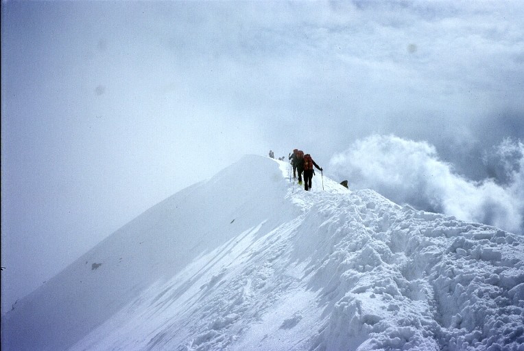 La cresta finale del Pizzo Bandiera