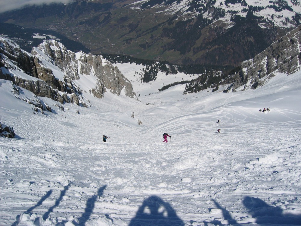 Tête pelouse : Vue de la descente, depuis le sommet