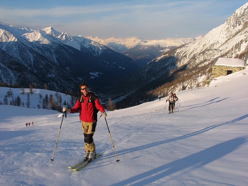 Presso l'Alpe Berrié, salendo al Noued de la Rayette