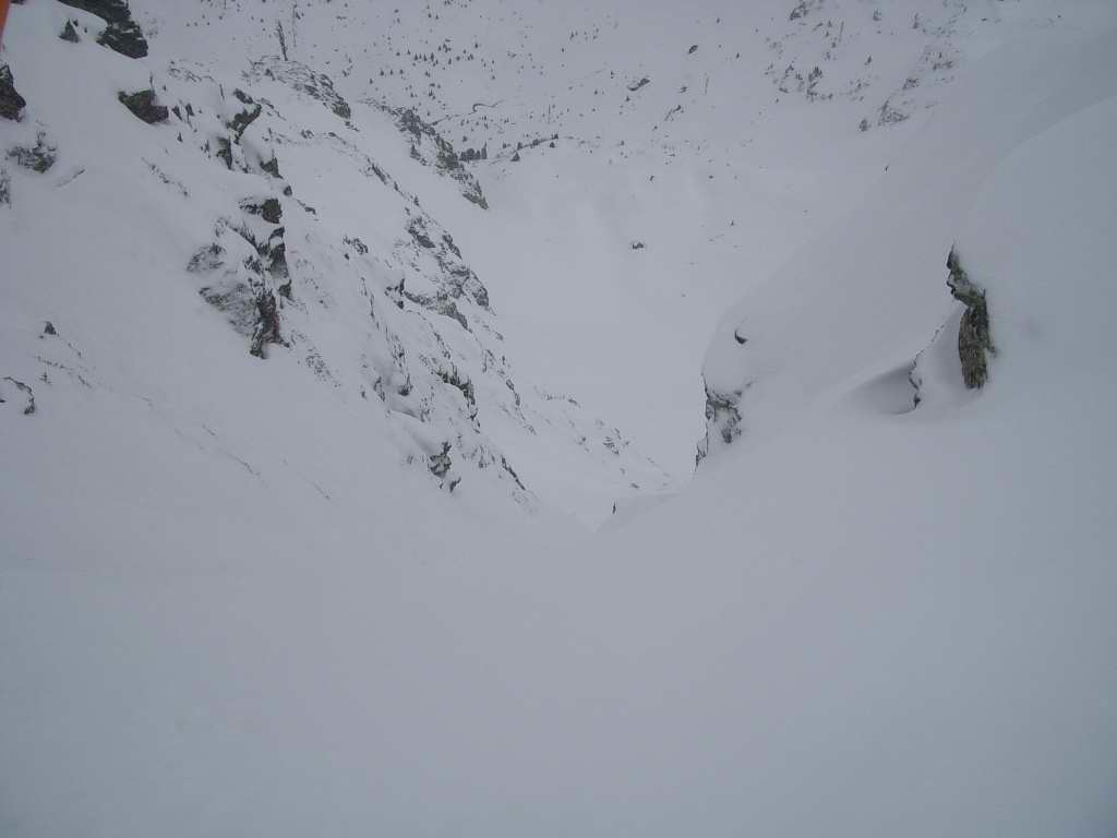 vue du haut du couloir