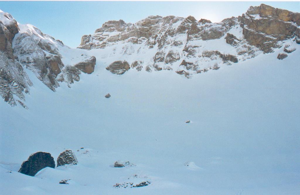 Combe de Sotty et Face Nord de Pointe Blanche