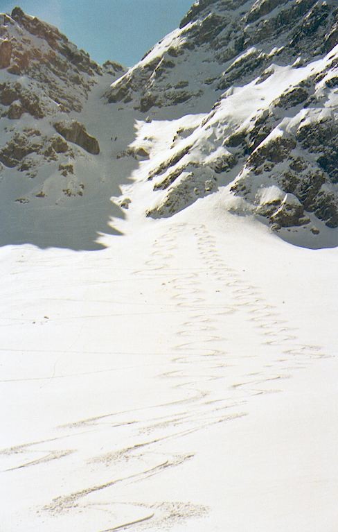 Couloir et Combe supérieure de Chemine
