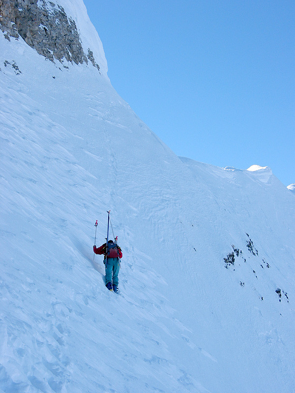 Col du Midi sommet sortie de droite (rive gauche)