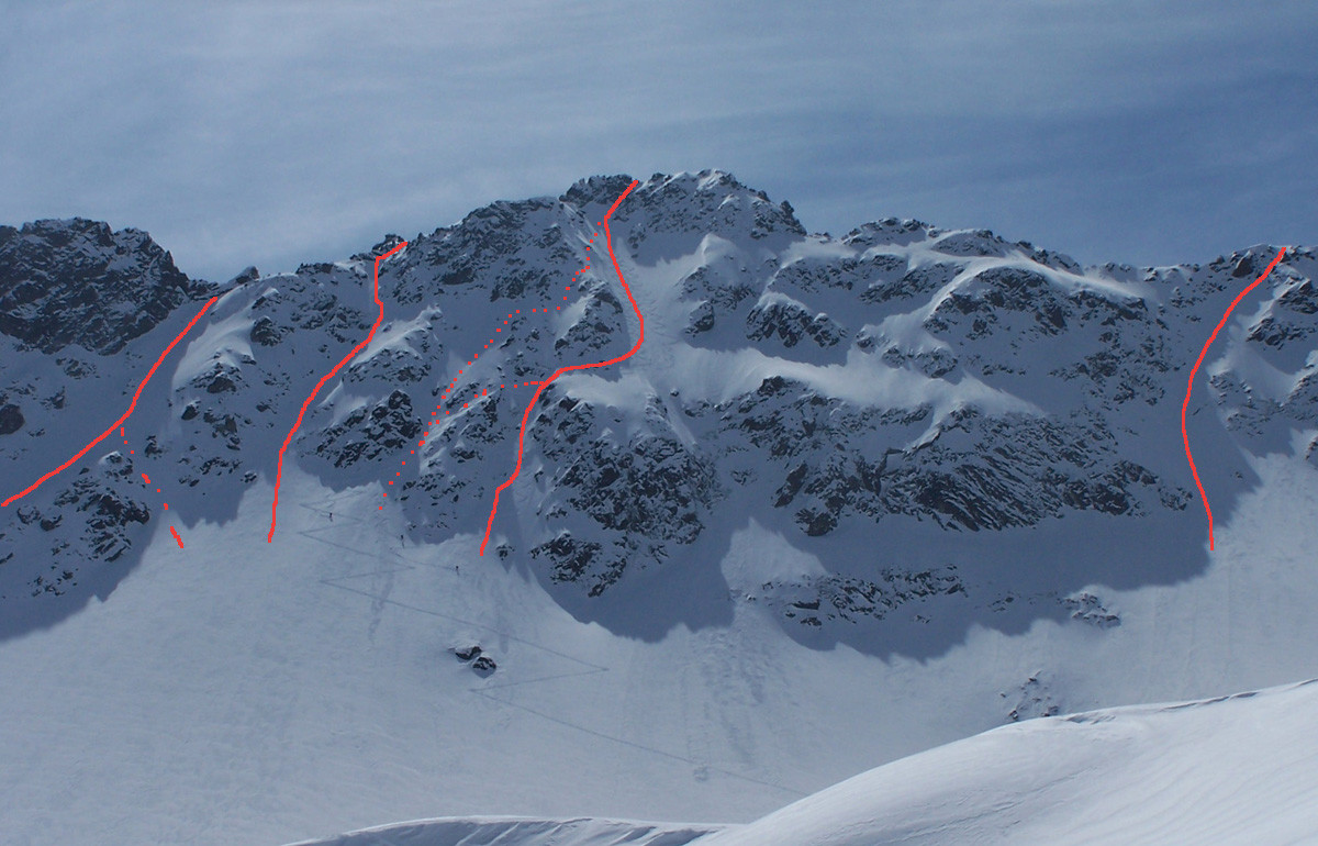 Les Couloirs de la Face Nord du Miceau
