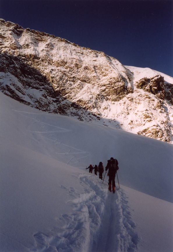 Montée à l'Albaron - La Muraille d'Italie