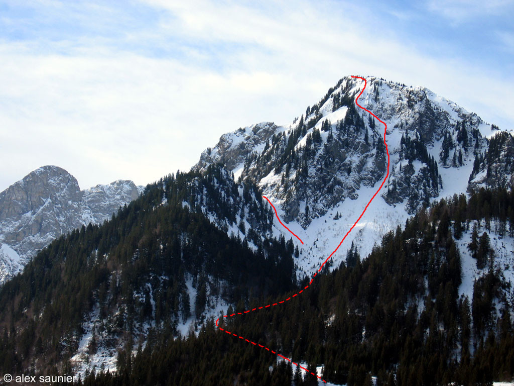 Pointe des Chamois : Couloir N