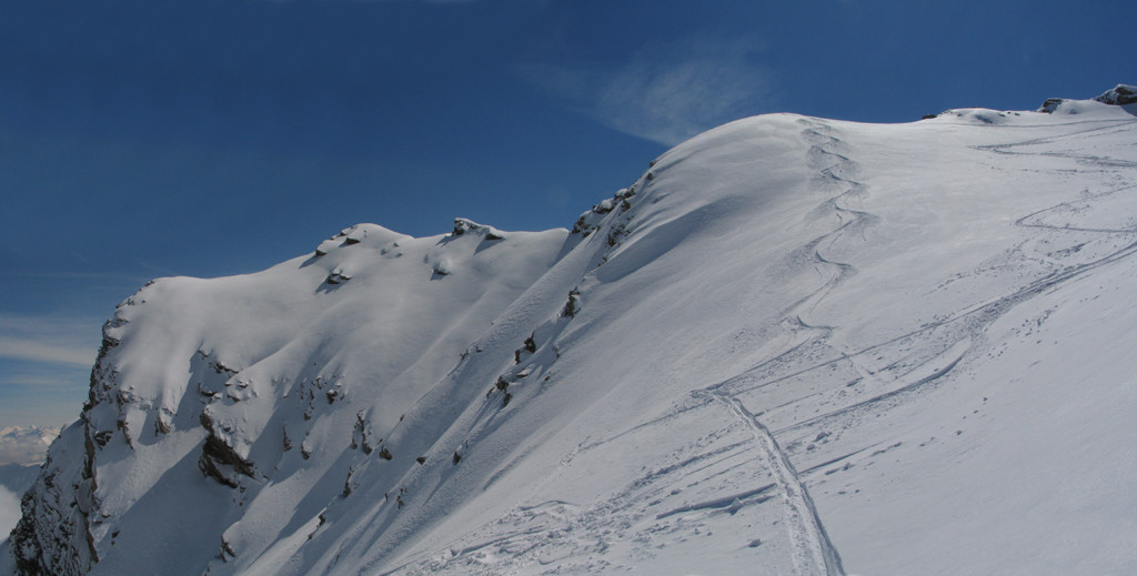 descente de la crête nord-est du Hohniesen