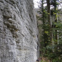 Secteur "La Paroi" à Plagne.