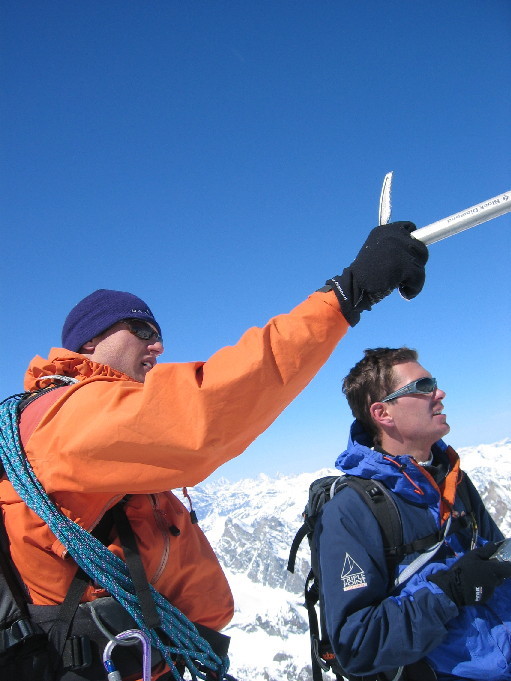Stéphane & Fred au sommet de la dent d'herens