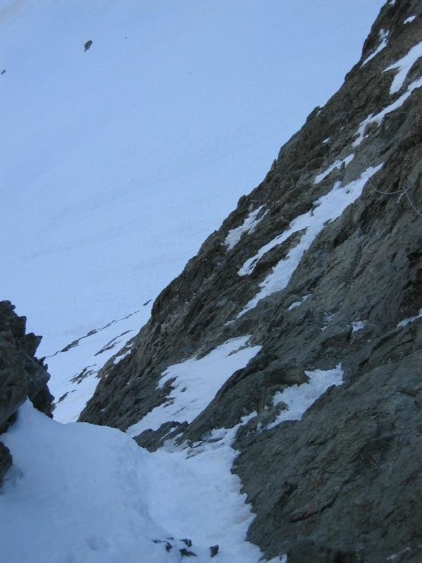 Goulotte vue du Col des Ecrins