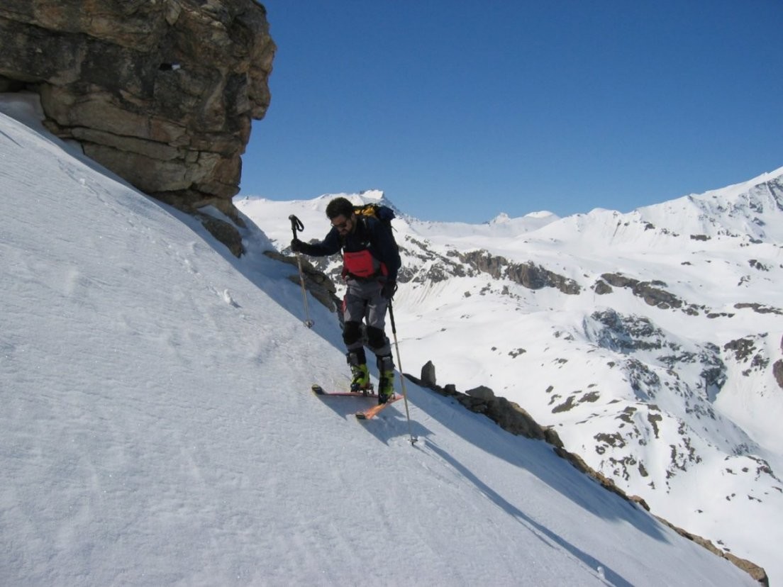 première pente pour le Pélaou Blanc