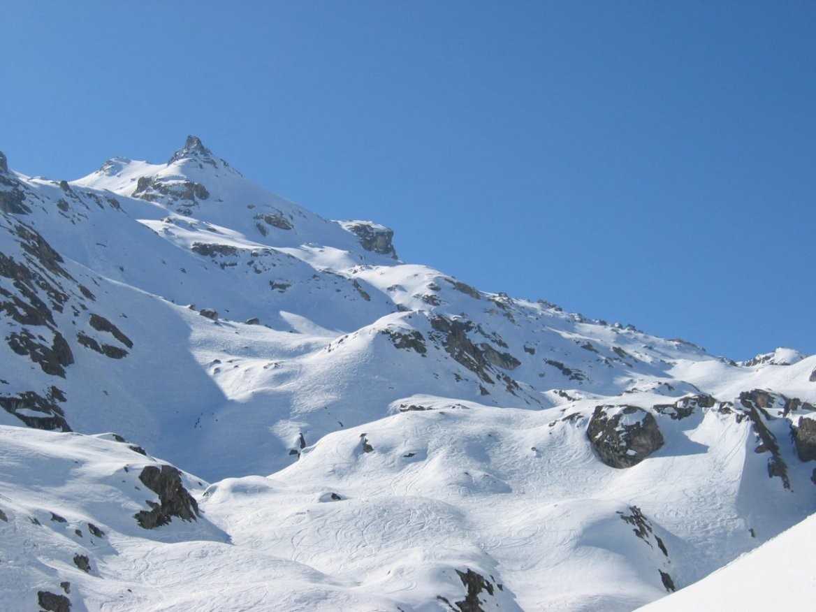 Vue d'ensemble de l'accès au Pelaou Blanc