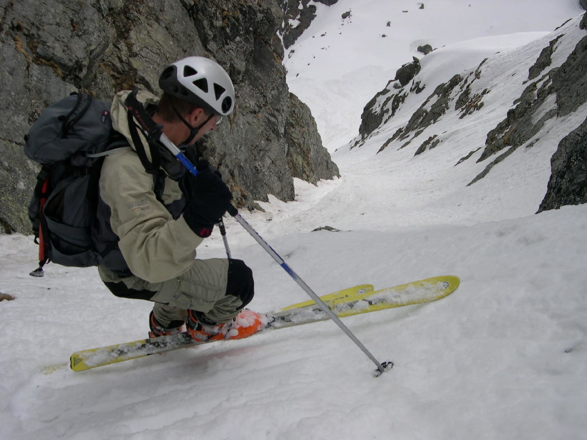 Fin des difficultés: couloir du lac bleu