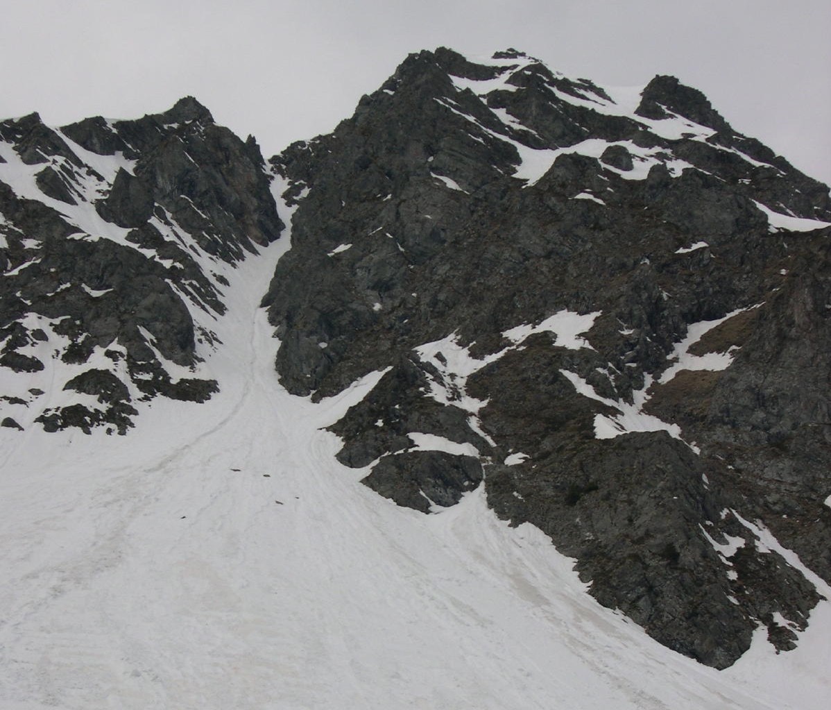Gd Replomb: couloir du lac Bleu