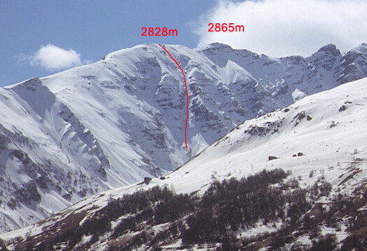 Face nord de la pointe des Ratissières