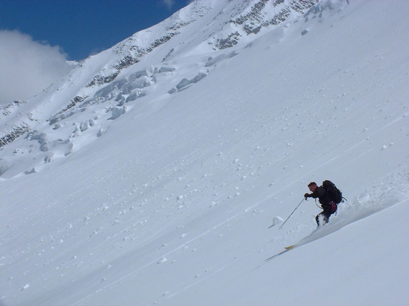Dômes de Miages. Glacier Armancette