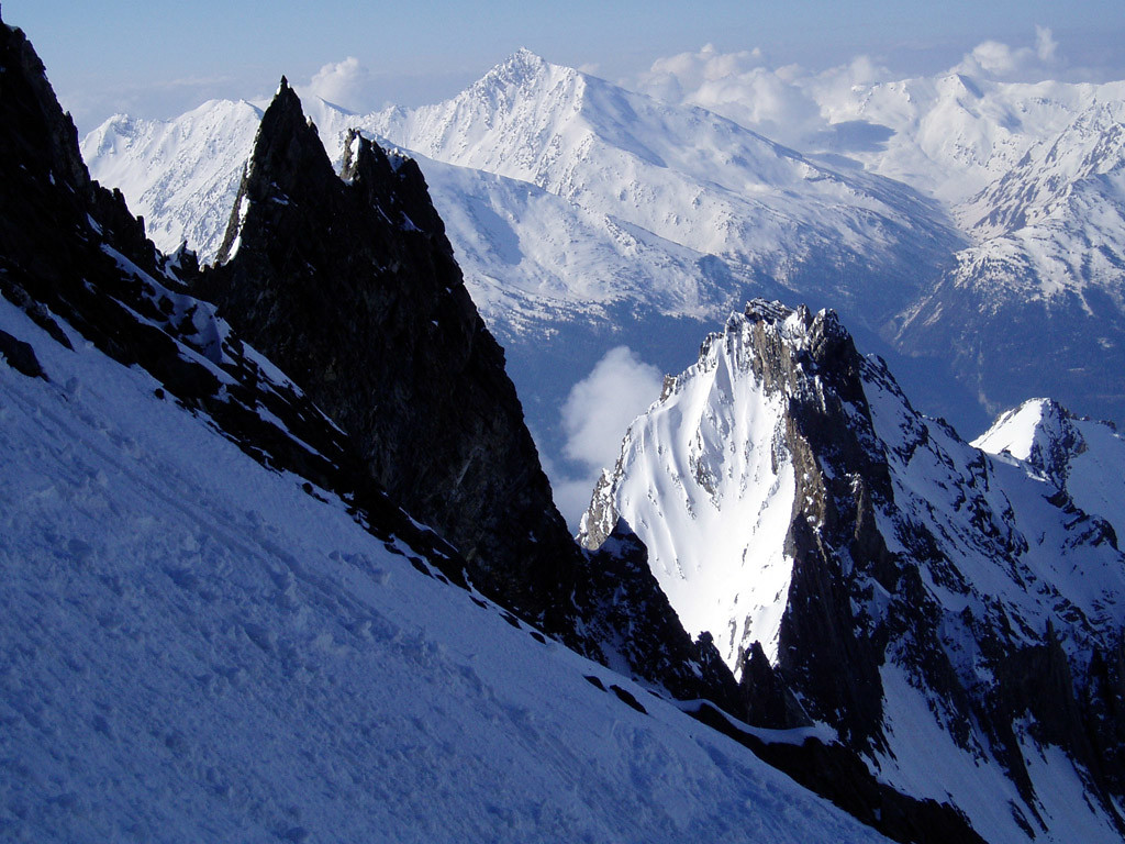 Dent Parrachée : en remontant à la brèche de Loza