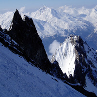 Dent Parrachée : en remontant à la brèche de Loza