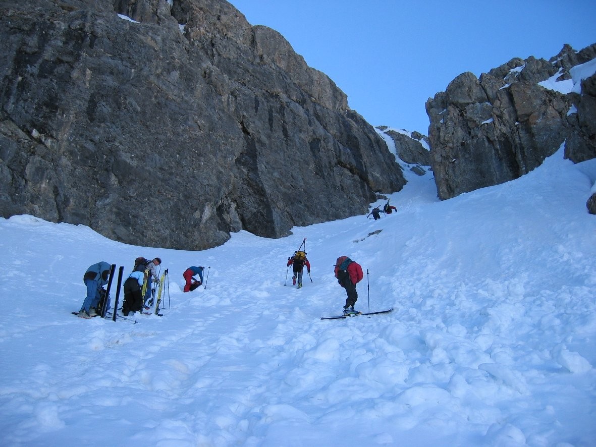 couloir d'accès a la pointe des Cerces