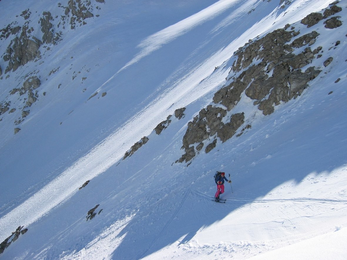montée vers la pointe des Cerces, passage raide vers 2900