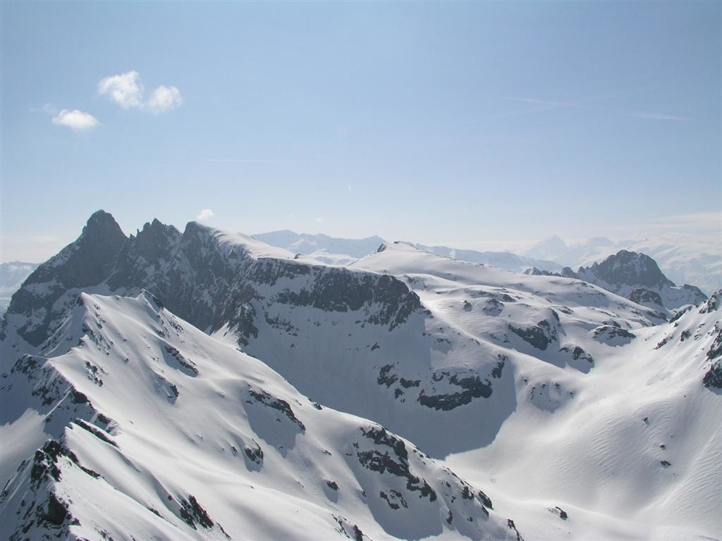 Le Grand Pic de Belledone vue de la Grande Lance de Domene