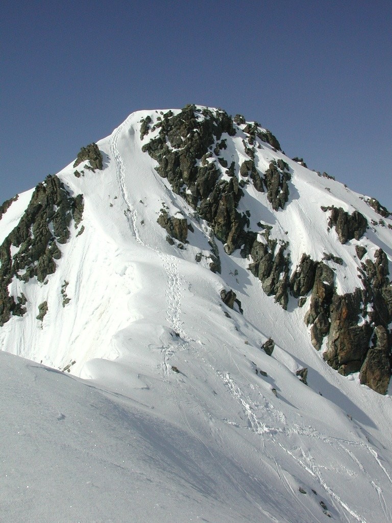 la dernière pente : L'aiguille d'Olle