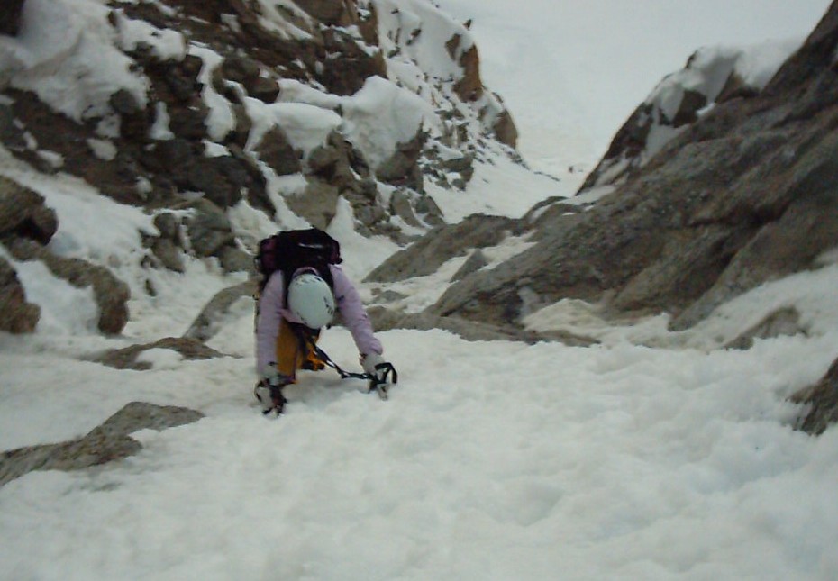Couloir Whymper, part inferior.