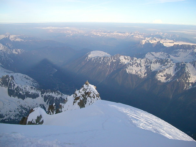 Les Drus depuis le sommet de la Verte