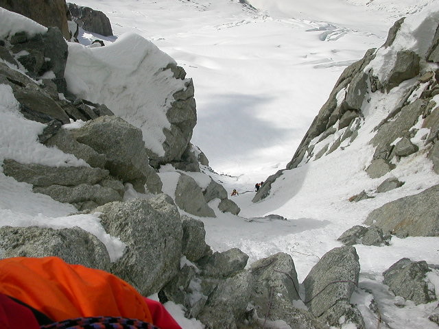 Couloir Whymper ,partie initiale .