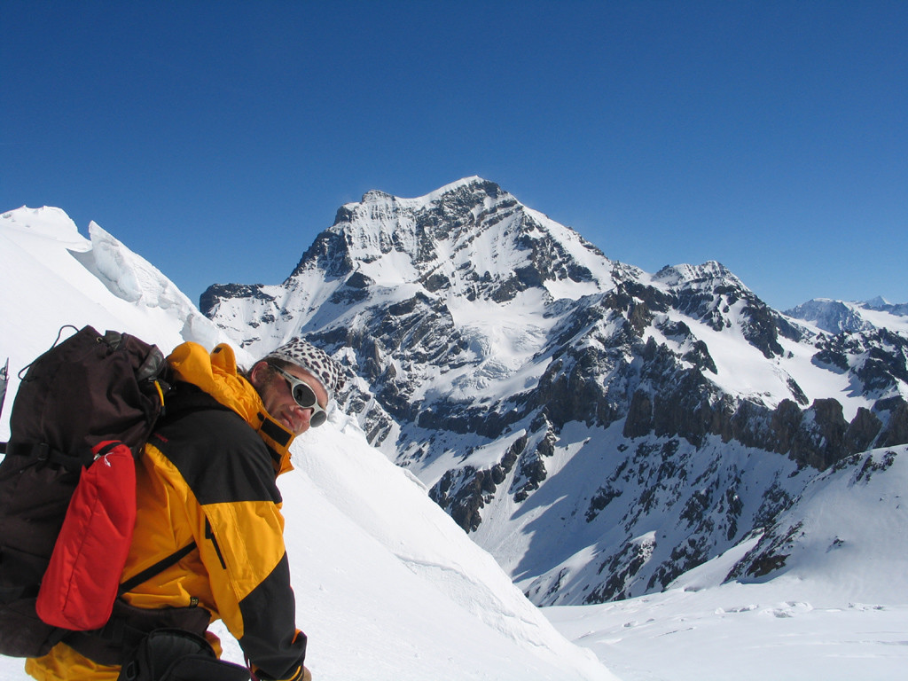 Descente du Vélan et Vue sur le Grand Combin