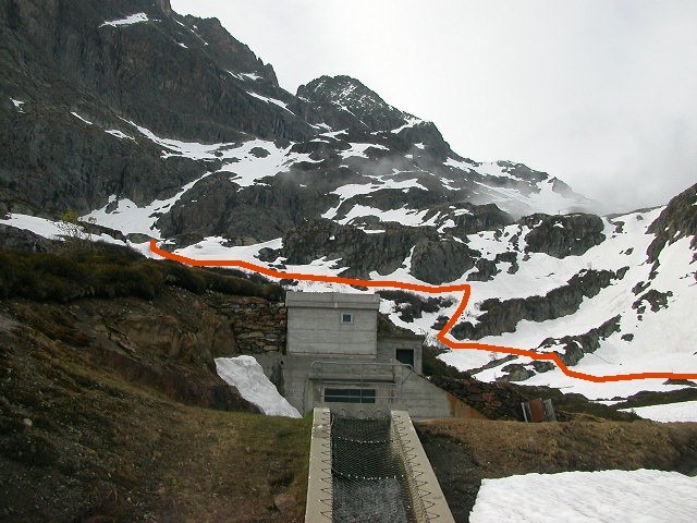 Passages empreinté pour rejoindre les Gorges .