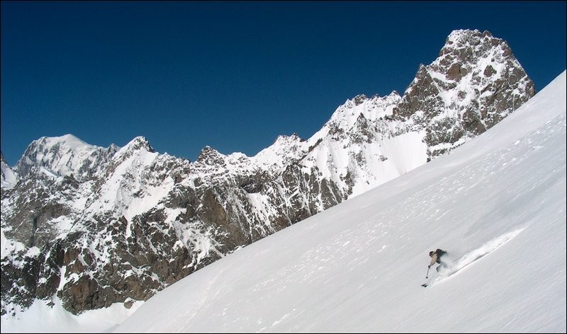 Descente du Dolent, Dimitri à l'action