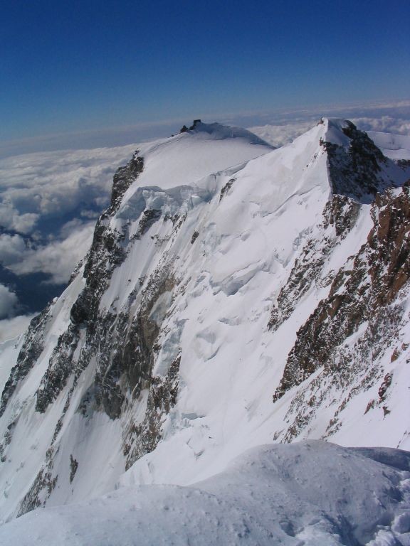 Haut de la face E du Mt Rose