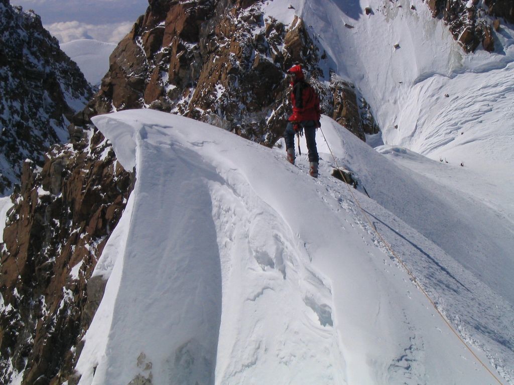 Silvio sur la crête N de la Nordend