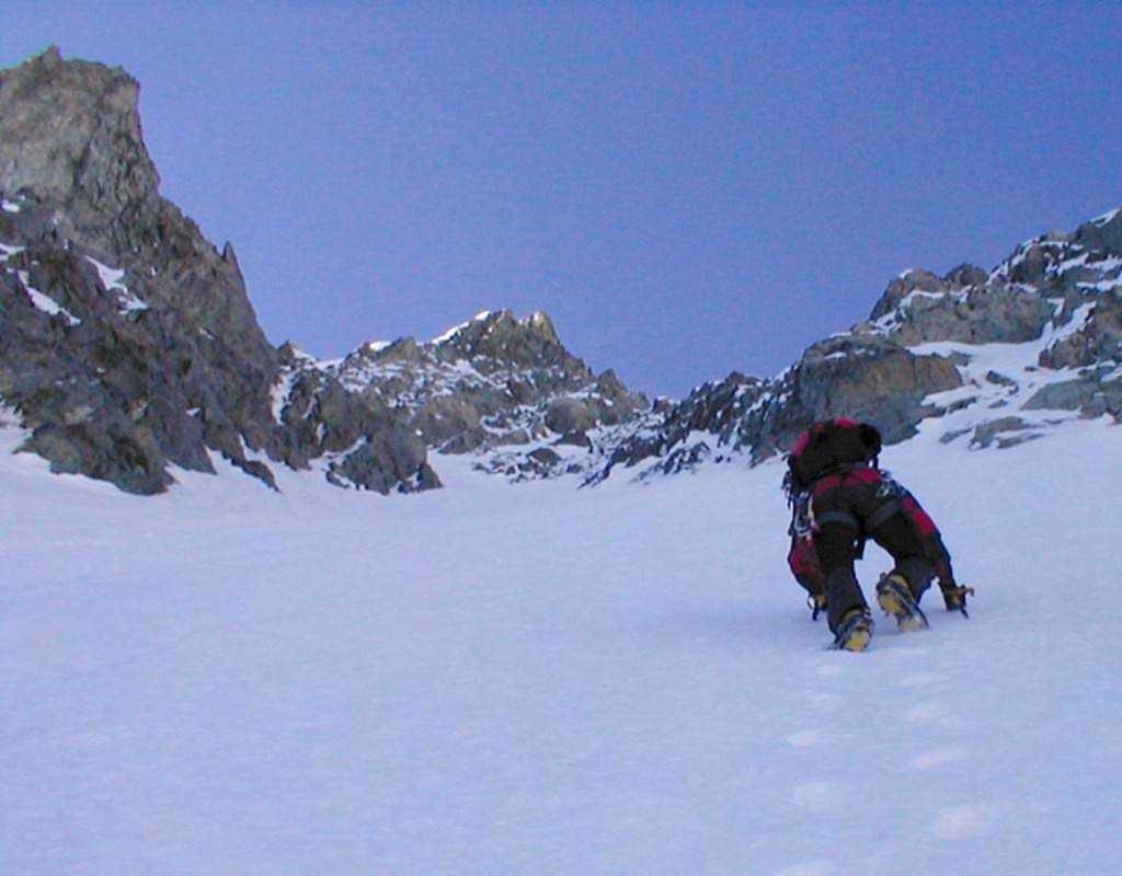 Fin de la pente de neige