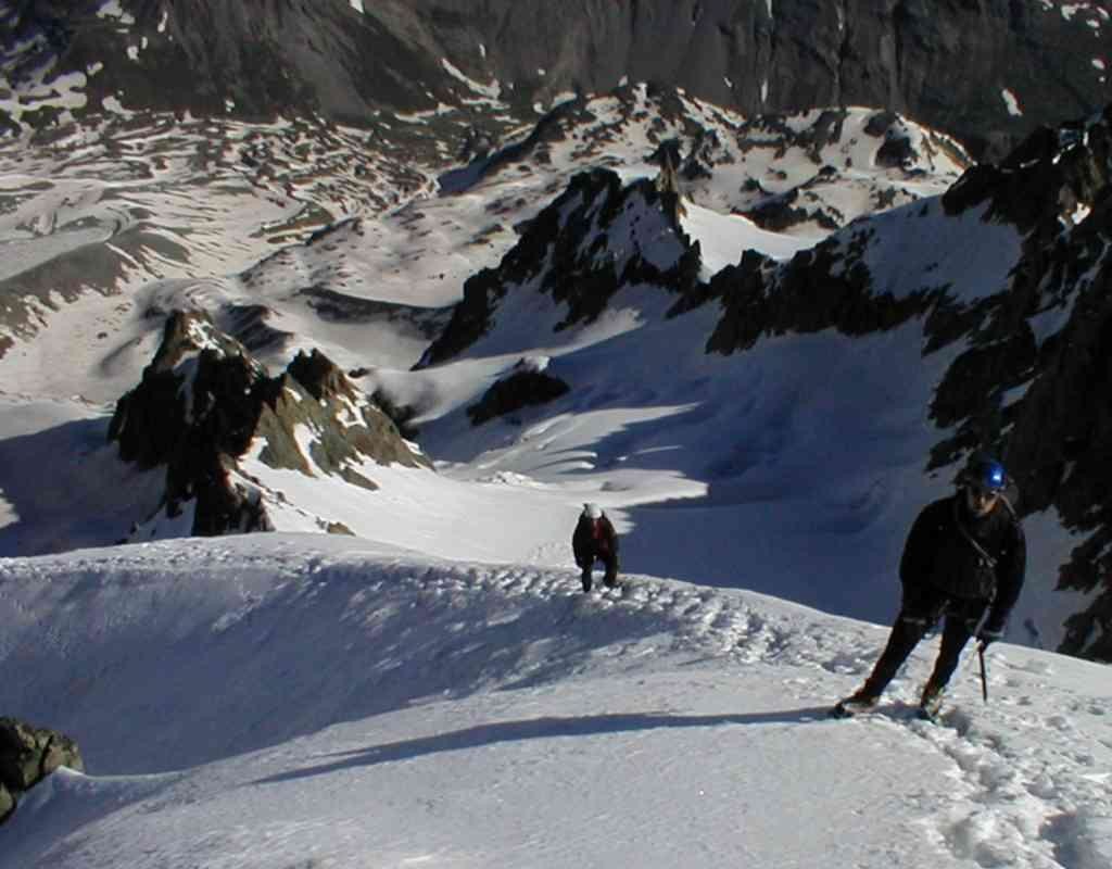 Montée au sommet des Agneaux Blancs par la voie de la Calotte