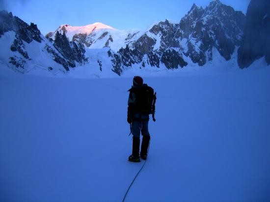 Lever de soleil sur le Mont Blanc