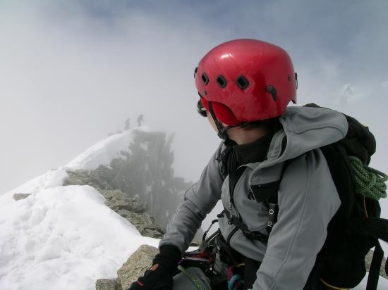 Au sommet de l'aiguille de Toule