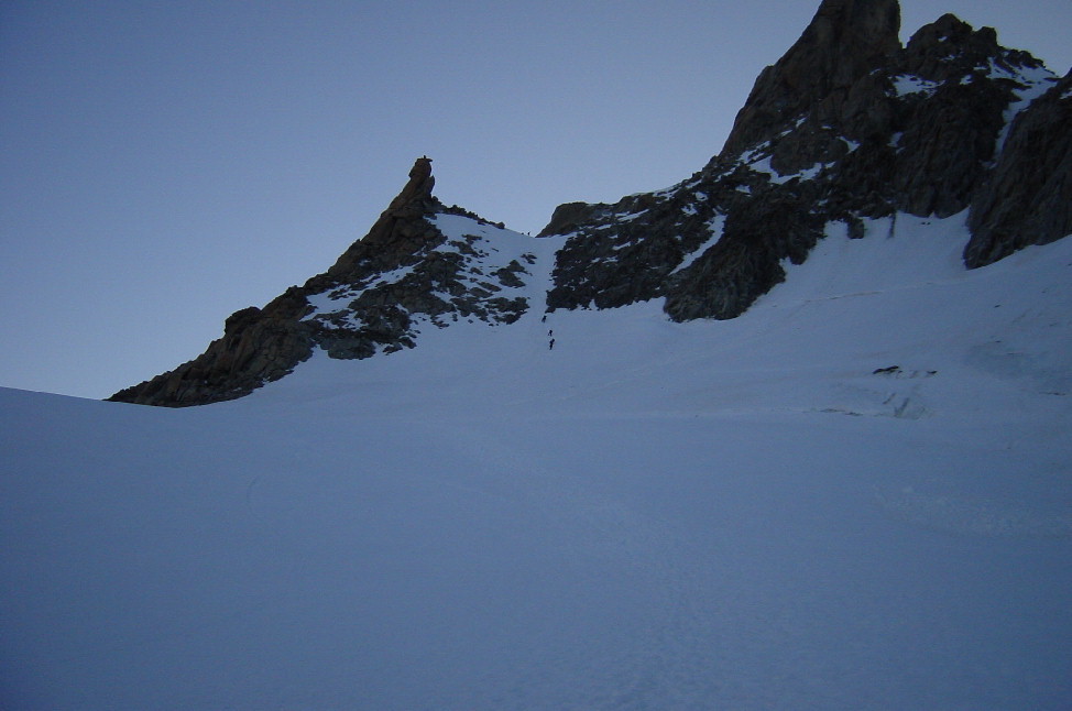 Pente initiale aiguille de Rochefort