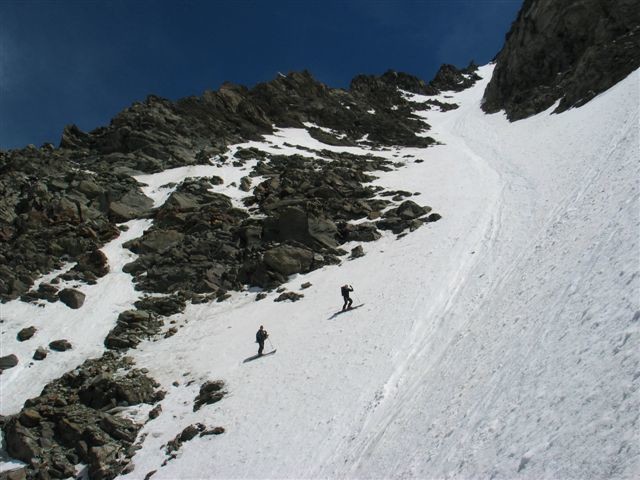 Couloir nord du Vélan